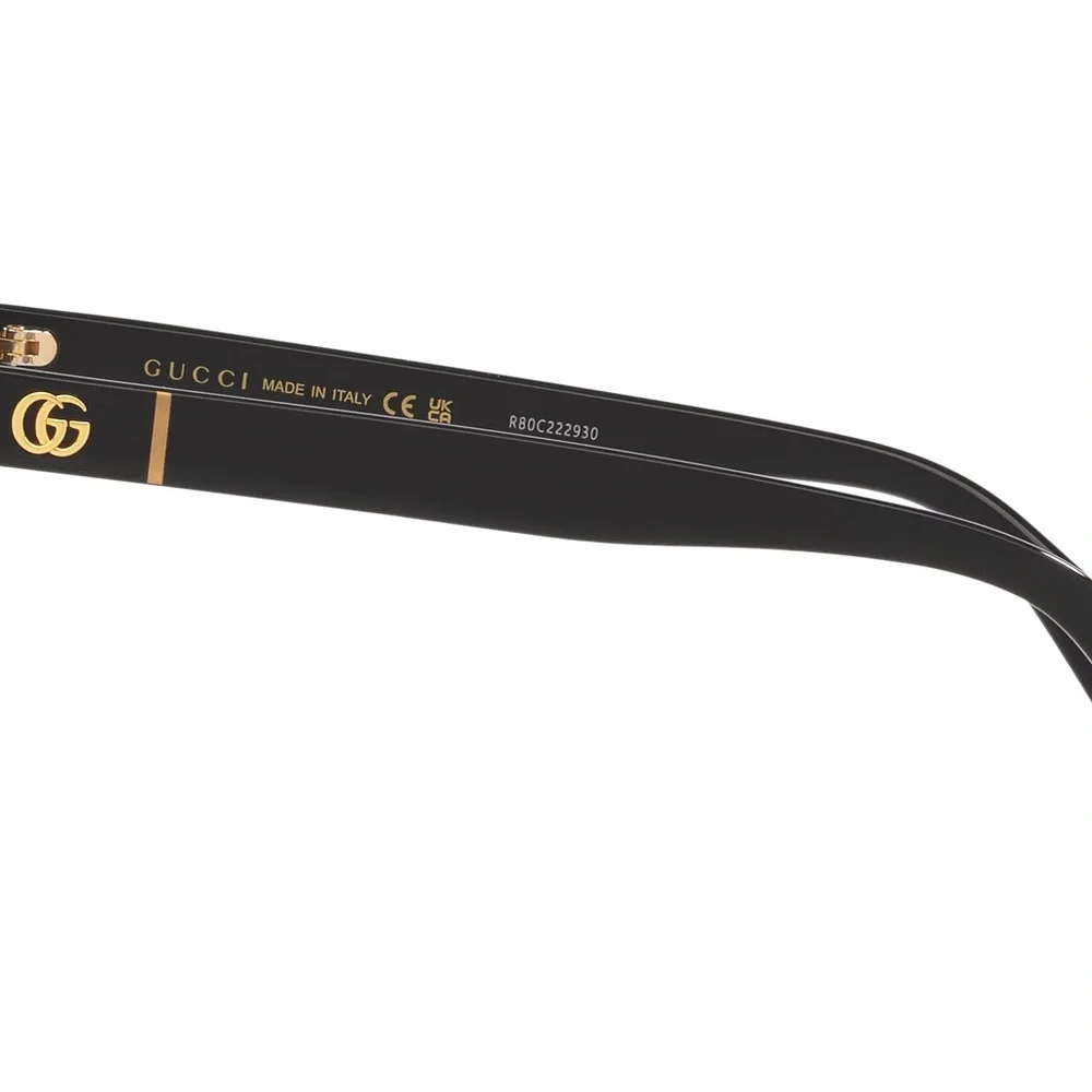 Authentic Gucci GG0636SK sunglasses w/ GG logo on arms black UVA/UVB protections